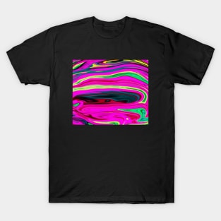 Colorful waves Marble Waves effect T-Shirt